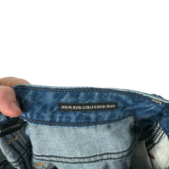 Abercrombie & Fitch High Rise Girlfriend Jeans Distressed High Rise Womens 28 - Picture 7 of 10